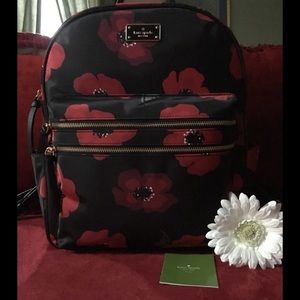 Kate Spade Wilson Road Poppy Backpack (Large) NWT